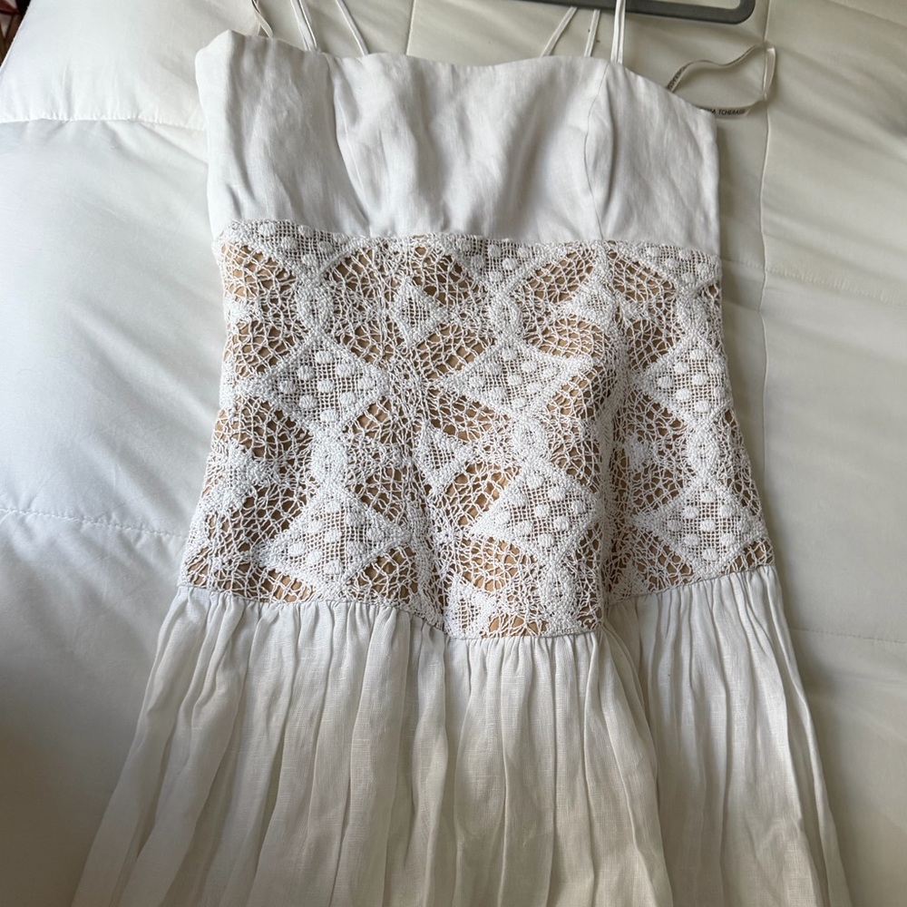 Pilar Linen & Lace Maxi Dress - Picture 6 of 8